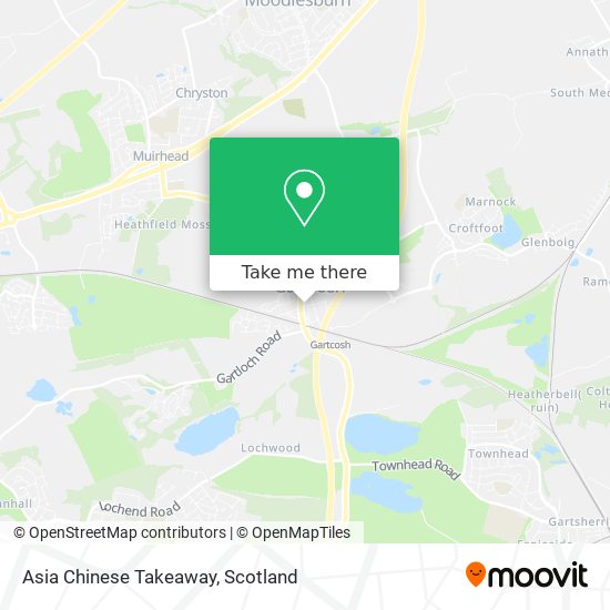 Asia Chinese Takeaway map