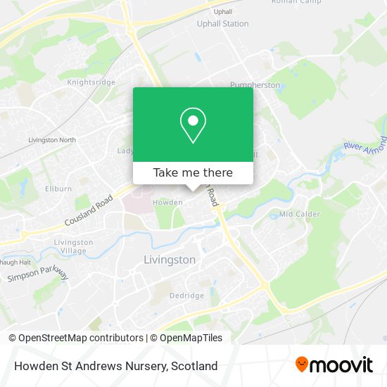 Howden St Andrews Nursery map