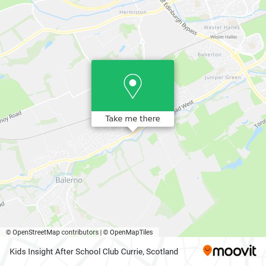Kids Insight After School Club Currie map
