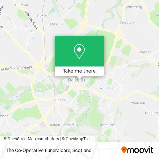 The Co-Operative Funeralcare map