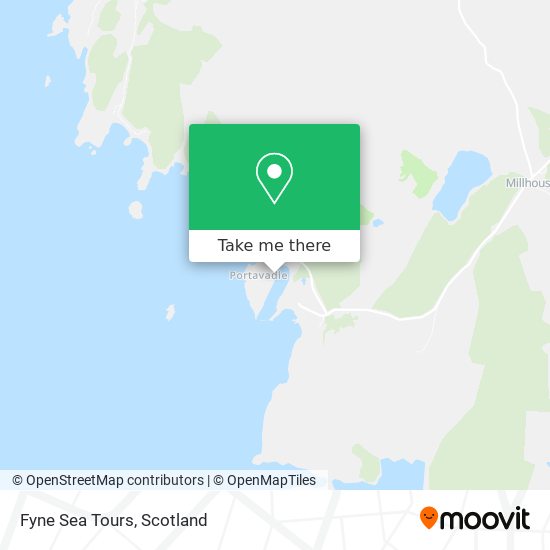 Fyne Sea Tours map