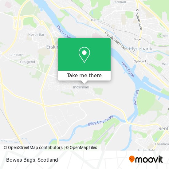 Bowes Bags map
