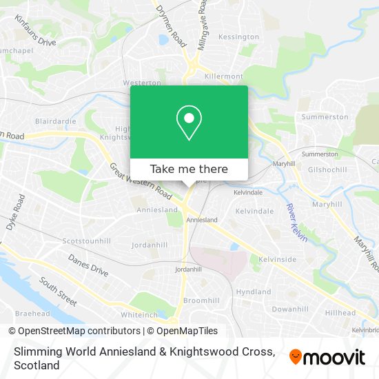 Slimming World Anniesland & Knightswood Cross map