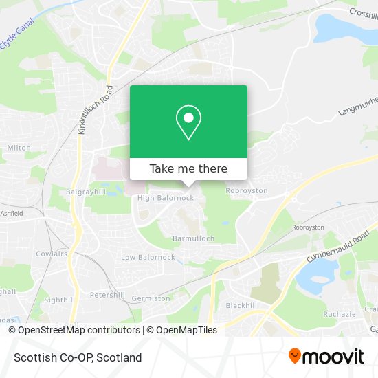 Scottish Co-OP map