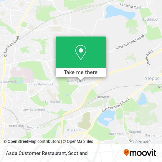 Asda Customer Restaurant map