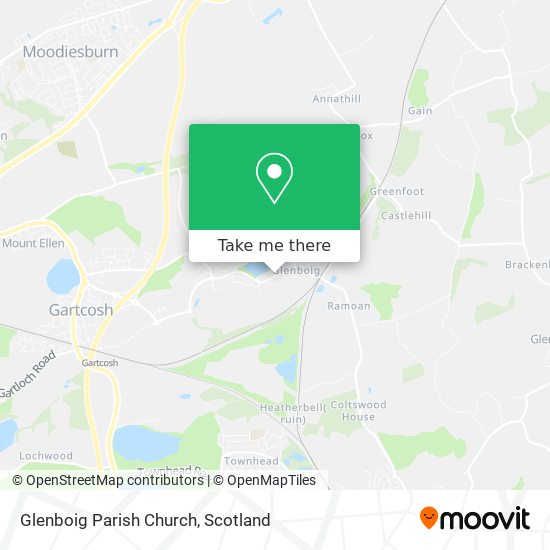 Glenboig Parish Church map