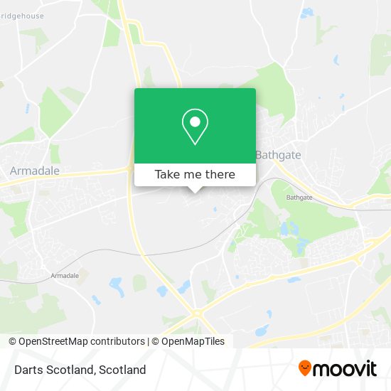 Darts Scotland map