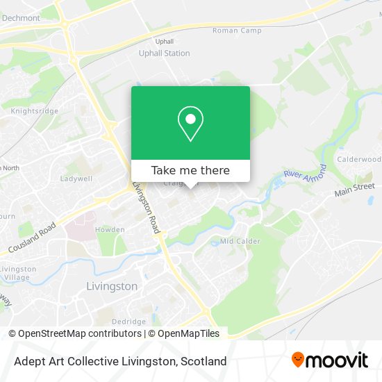 Adept Art Collective Livingston map