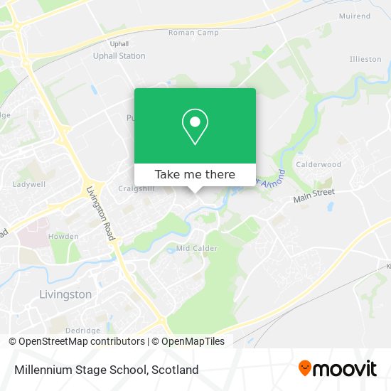 Millennium Stage School map
