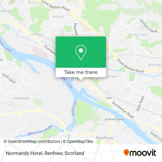 Normandy Hotel, Renfrew map