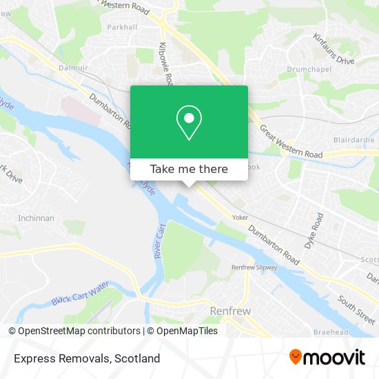 Express Removals map
