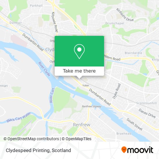 Clydespeed Printing map