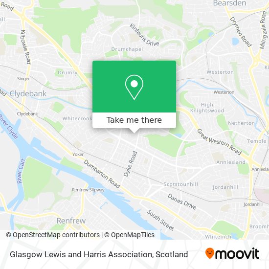 Glasgow Lewis and Harris Association map