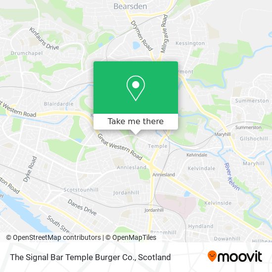 The Signal Bar Temple Burger Co. map
