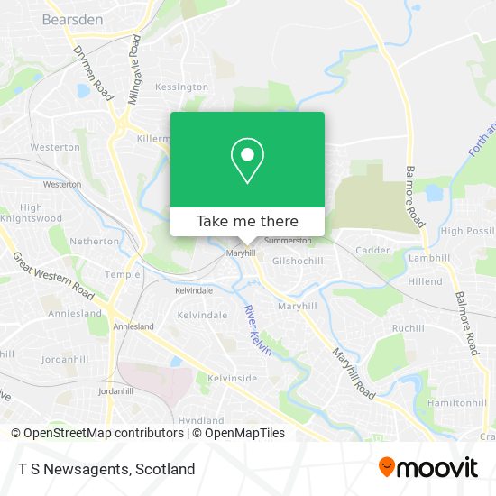 T S Newsagents map