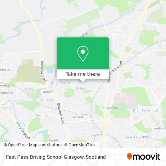 Fast Pass Driving School Glasgow map