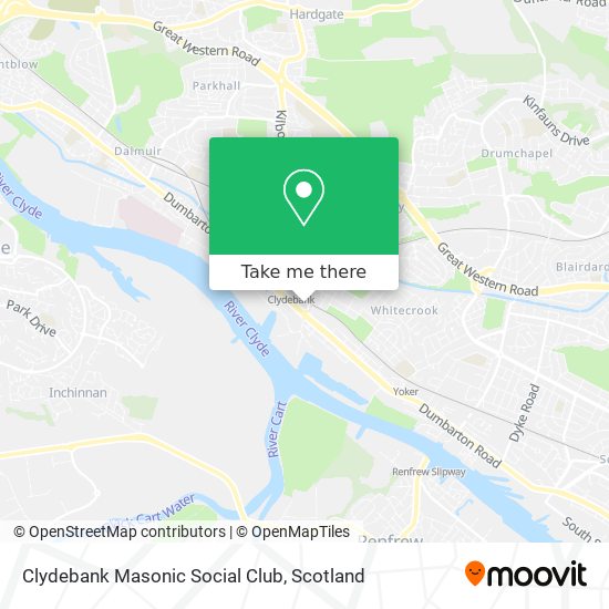 Clydebank Masonic Social Club map