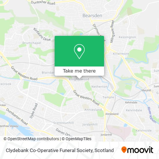 Clydebank Co-Operative Funeral Society map