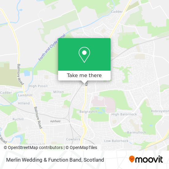 Merlin Wedding & Function Band map