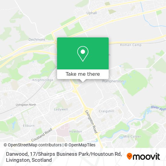 Danwood, 17 / Shairps Business Park / Houstoun Rd, Livingston map