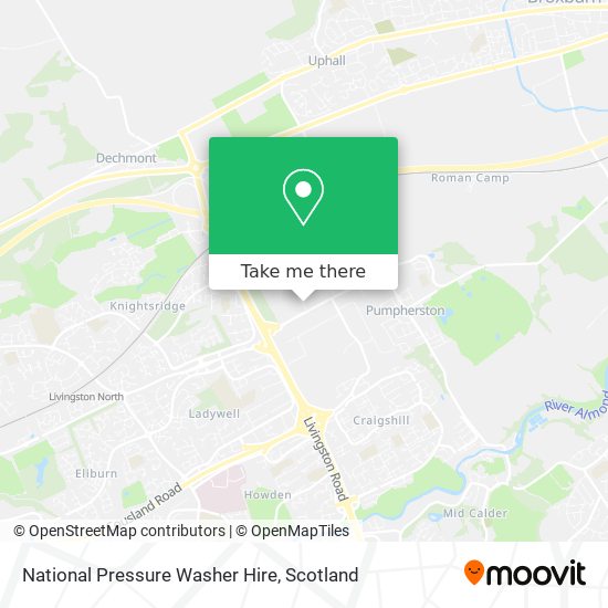 National Pressure Washer Hire map