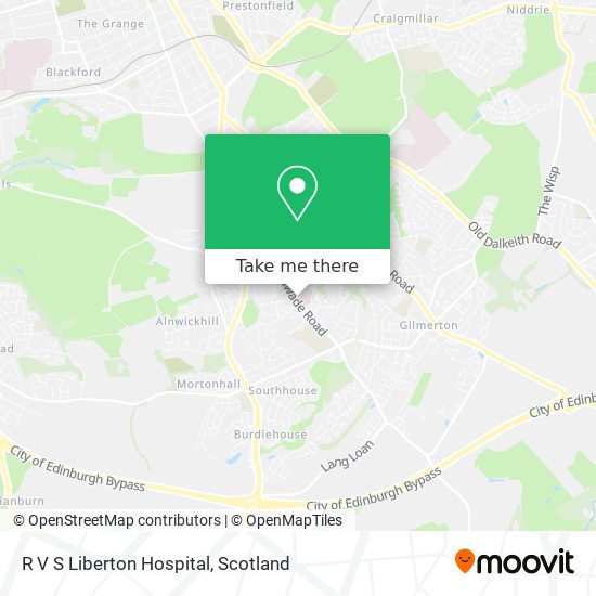 R V S Liberton Hospital map