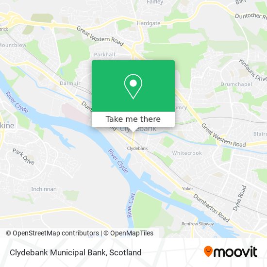 Clydebank Municipal Bank map