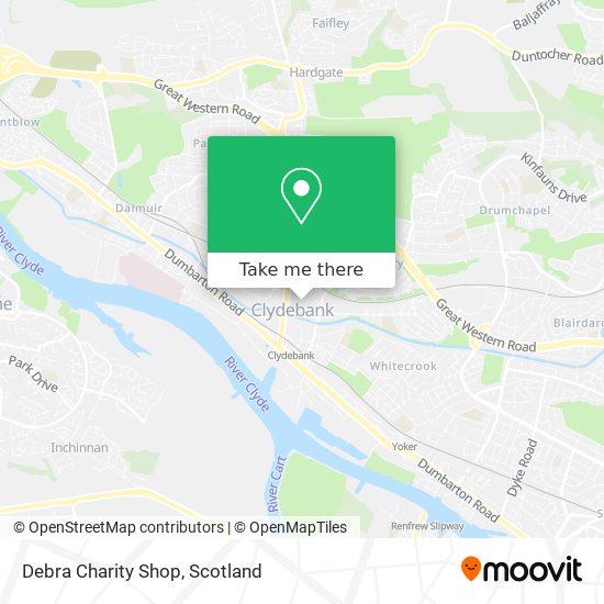 Debra Charity Shop map