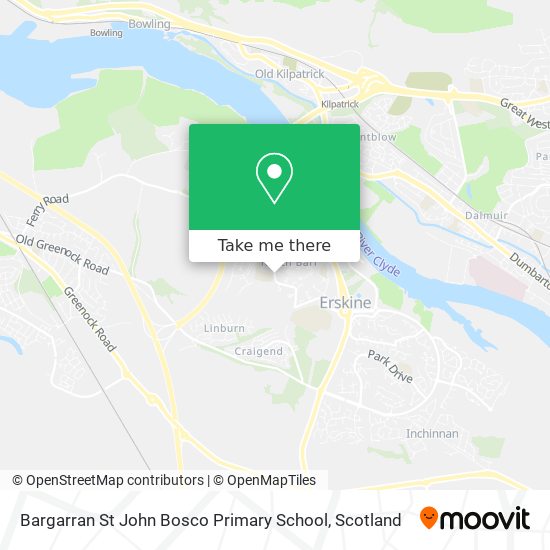 Bargarran St John Bosco Primary School map