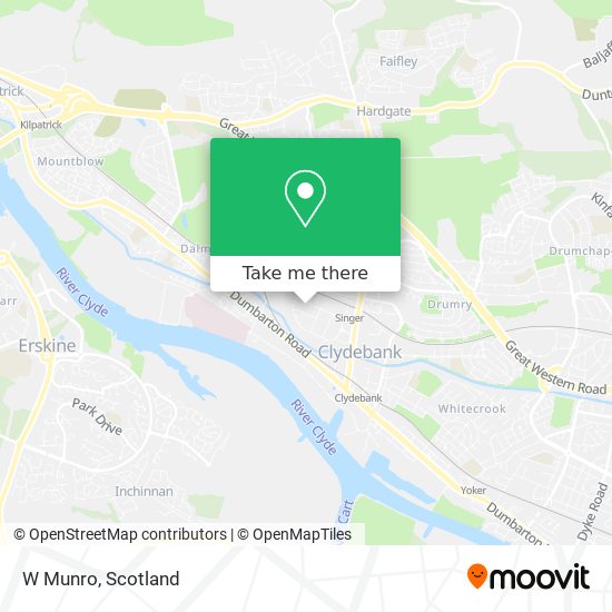 How to get to W Munro in Clydebank by Bus or Train?