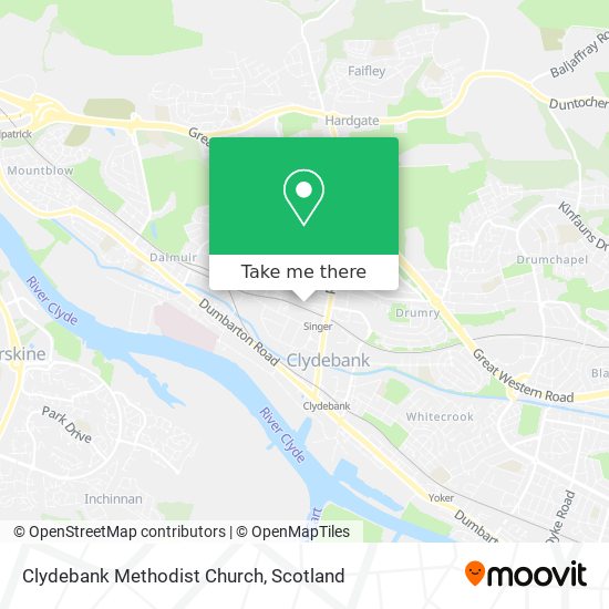 Clydebank Methodist Church map