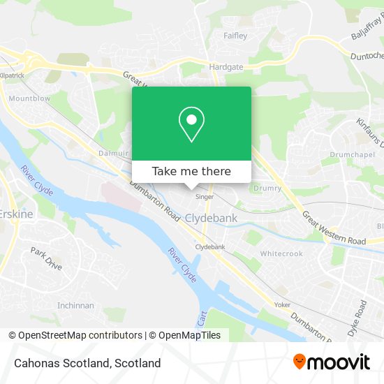 Cahonas Scotland map