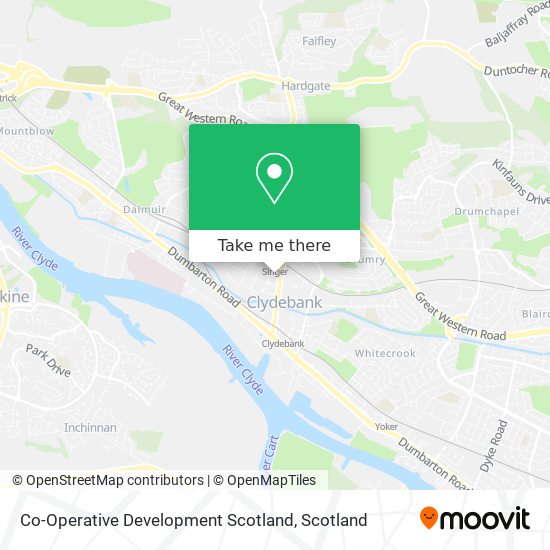 Co-Operative Development Scotland map