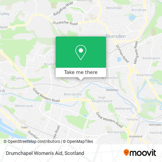 Drumchapel Women's Aid map