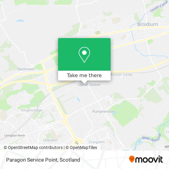 Paragon Service Point map