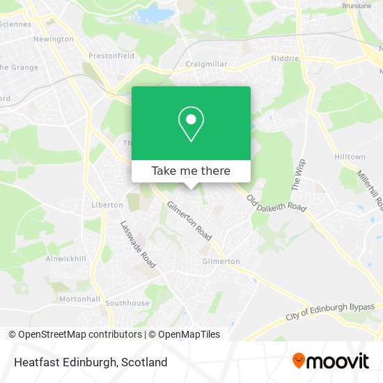 Heatfast Edinburgh map