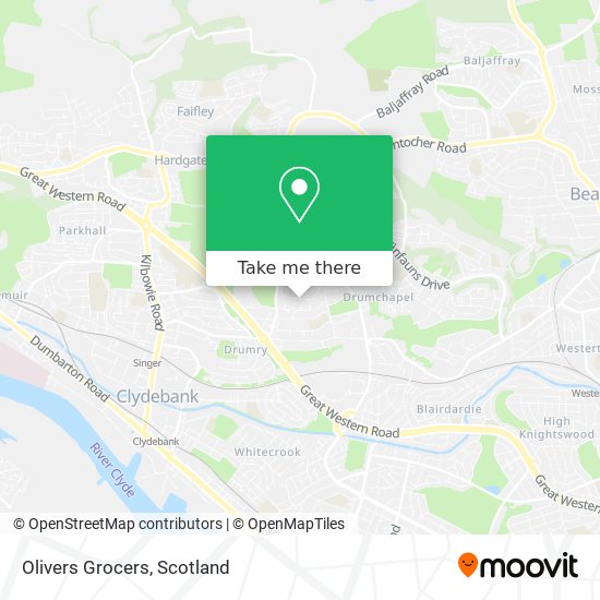 Olivers Grocers map