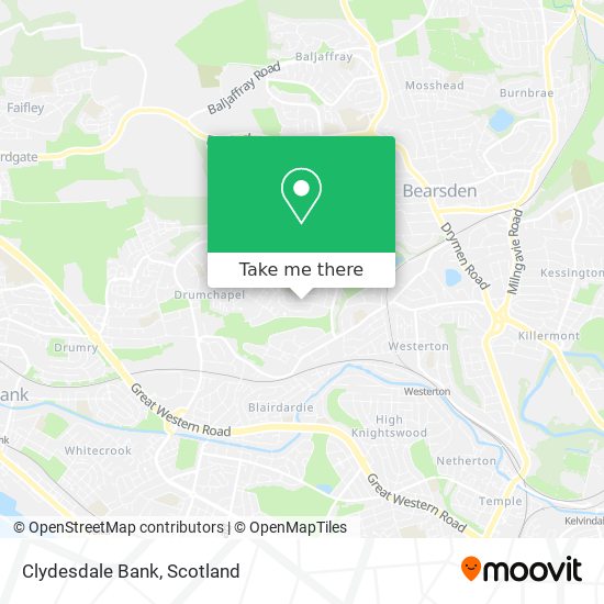 Clydesdale Bank map