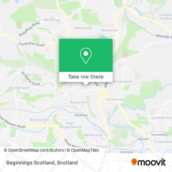 Beginnings Scotland map
