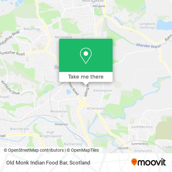 Old Monk Indian Food Bar map