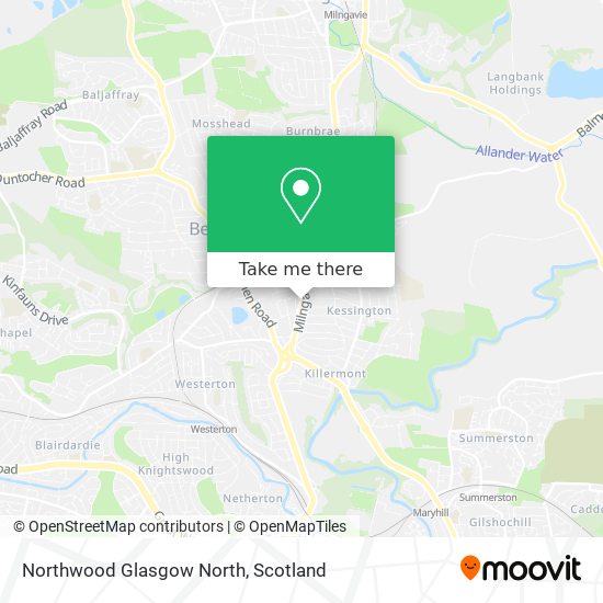 Northwood Glasgow North map