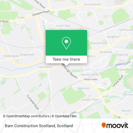 Bam Construction Scotland map