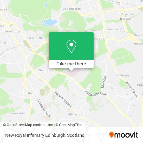 New Royal Infirmary Edinburgh map