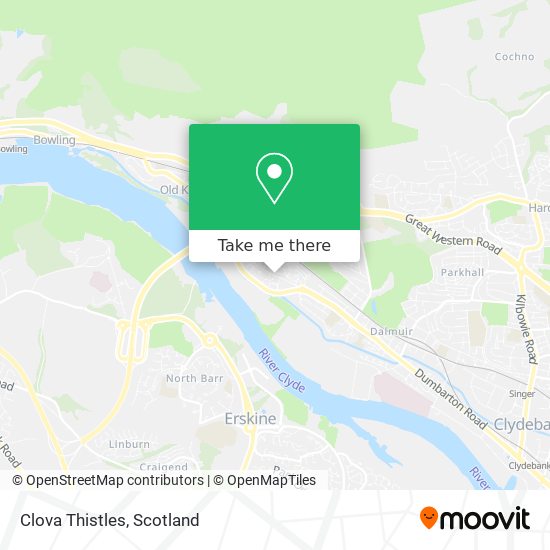 Clova Thistles map