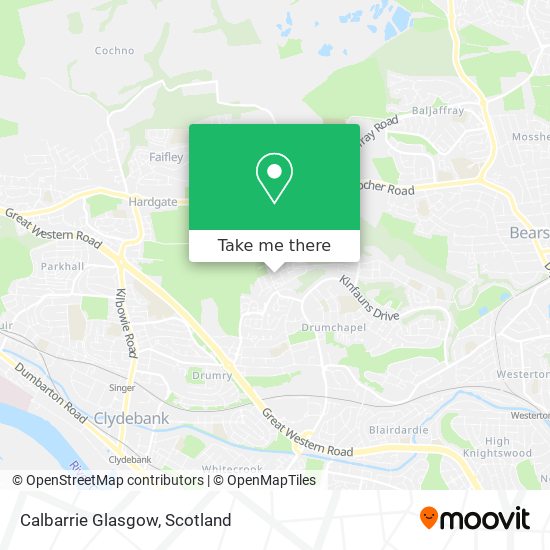 Calbarrie Glasgow map