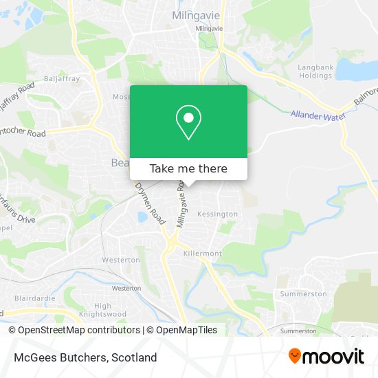 McGees Butchers map
