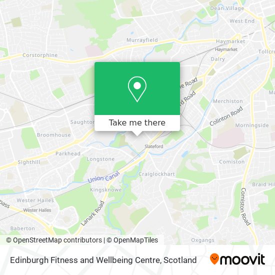 Edinburgh Fitness and Wellbeing Centre map