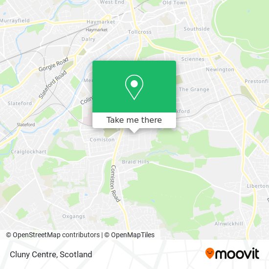 Cluny Centre map