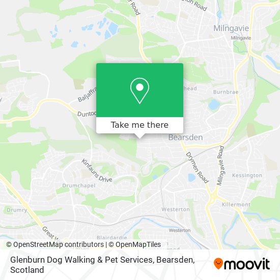 Glenburn Dog Walking & Pet Services, Bearsden map