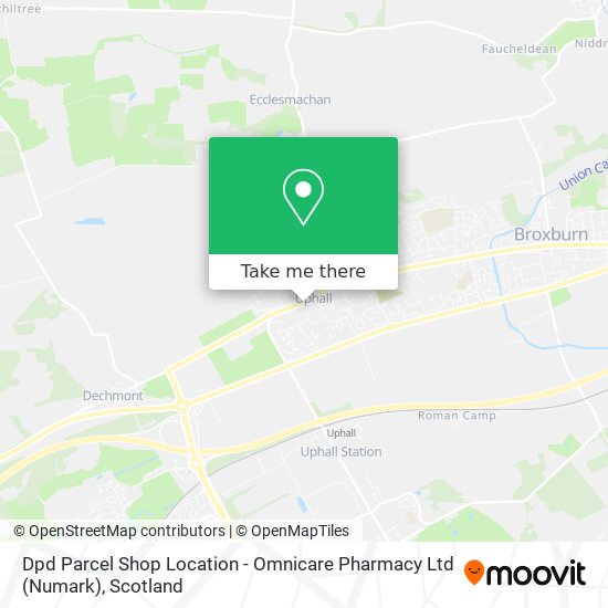 Dpd Parcel Shop Location - Omnicare Pharmacy Ltd (Numark) map
